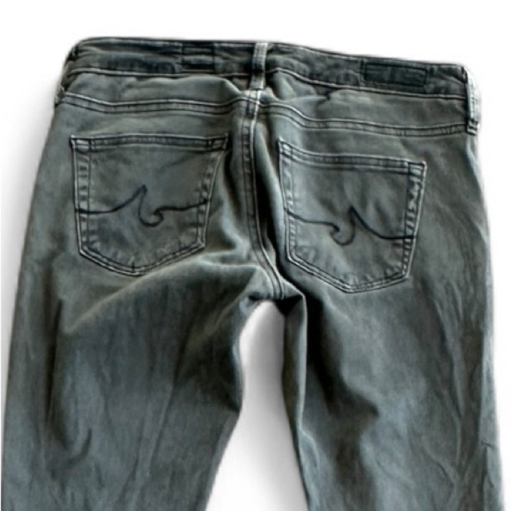 AG Adriano Goldschmied The Willow Zip Pocket Extreme Skinny Jeans Gray Size 24R - Picture 15 of 17